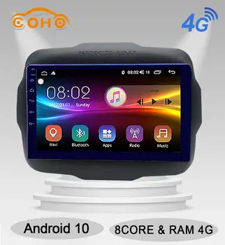 

Renegade Android 10.0 Octa Core 4+64G Gps Navigation Multimedia Player Car Radio For Jeep Cherokee 2016-2019