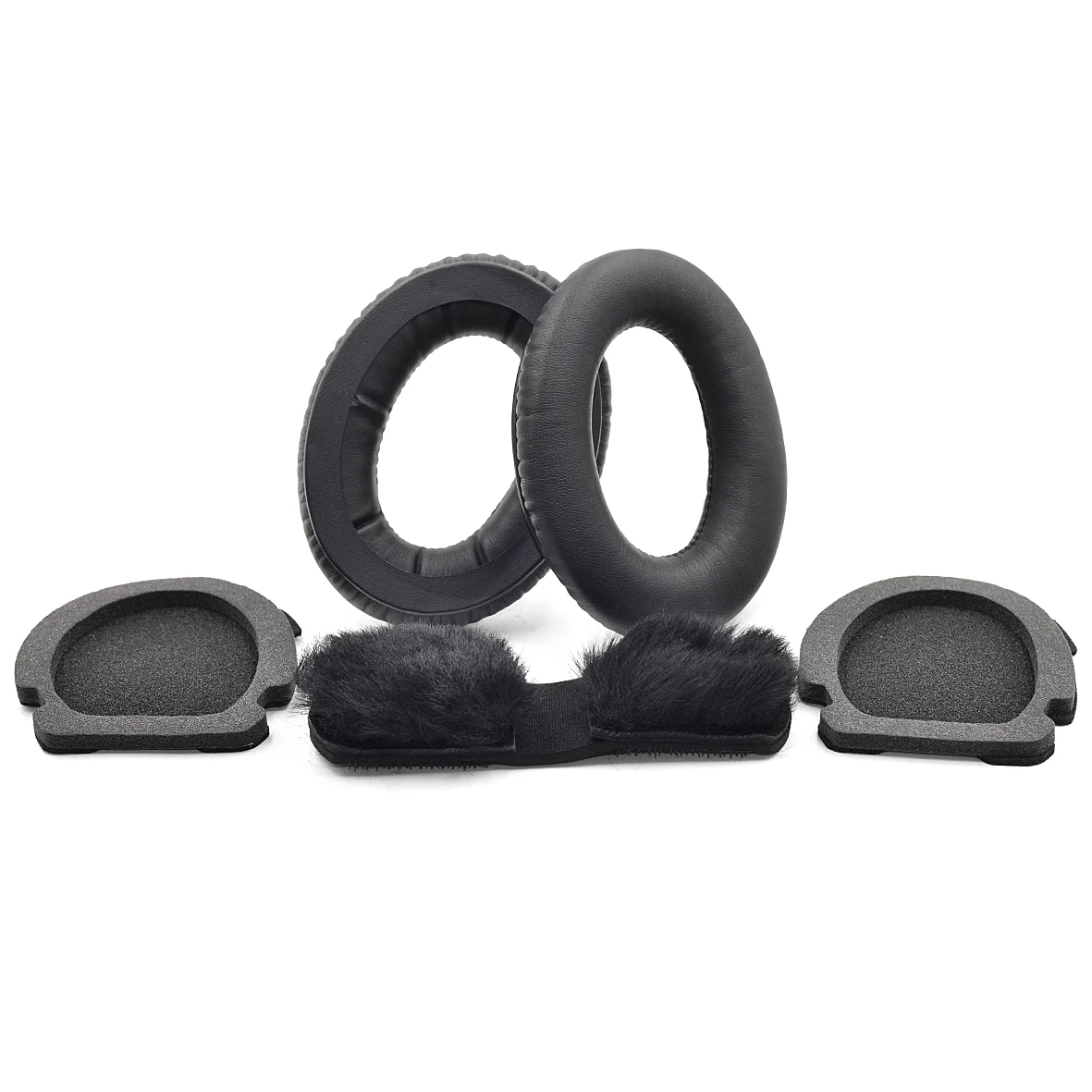 Headband and ear pads cushion earmuffs for Bos Aviation Headset X A10 A20 Headphones