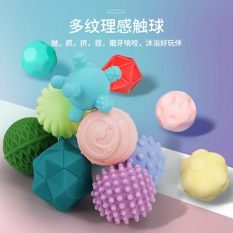 

Baby Grasping Ball Toy Feeling Massage Glue Ball Baby Bathroom Toy Educational Toy Ball 0-6-12 Month