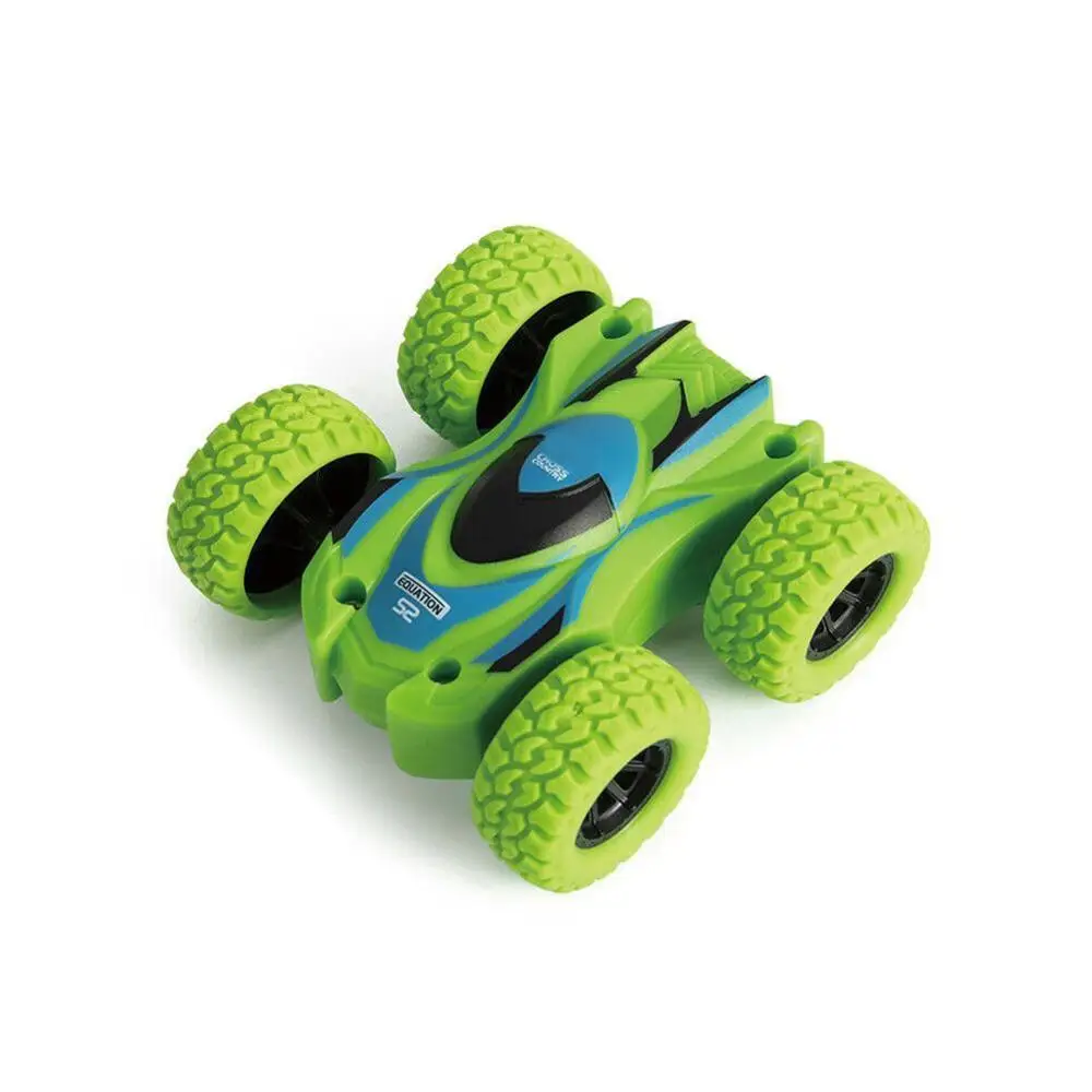 360 ° переворачивающаяся игрушка инерционная двухсторонняя трюковая машина детская устойчивая Игрушечная модель автомобиля креативная Инерционная модель скалолазания модель автомобиля игрушка - Цвет: green