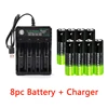 3.7V 18650 9900mAh Rechargeable Battery 2/4/8pcs Battery + 4 Slots 3.7V 18650 USB charger