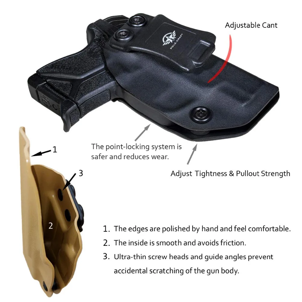 Полюс. Ремесло KYDEX кобура iwb Ruger LCP II кобура для скрытого ношения Ruger LCP II кобура скрытый-Kydex аксессуары для кобуры