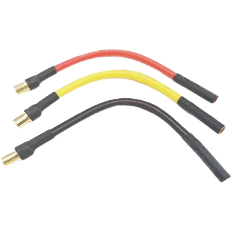 3Pcs RC Motor Cable,4mm RC Banana Plug Connector Extension Cable for RC Car Aircraft and Other Motor Esc Connection Boat 