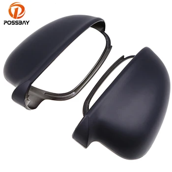 

POSSBAY Car Side Mirror Cover Rear View Mirror Shell for VW Golf/R32/GTI/Rabbit 2006-2009 Front Side Rearview Mirror Caps