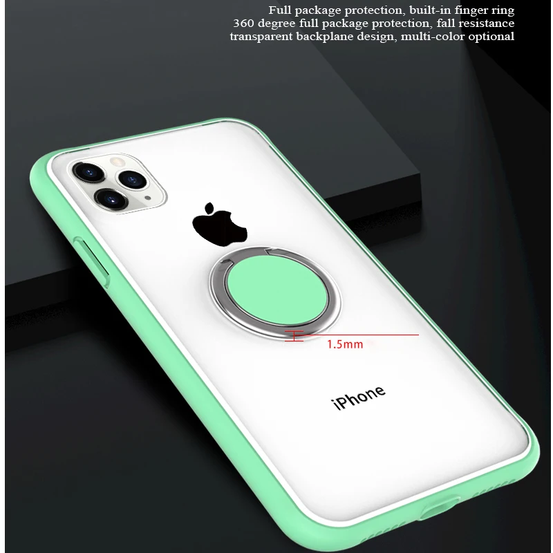 Чехол для iPhone 11 на магните с отделениями для карт, чехол для телефона с кольцевым Пряжка для iPhone 11 Pro/11 Pro Max/XS/XR/XS Max/7/8/7 Plus
