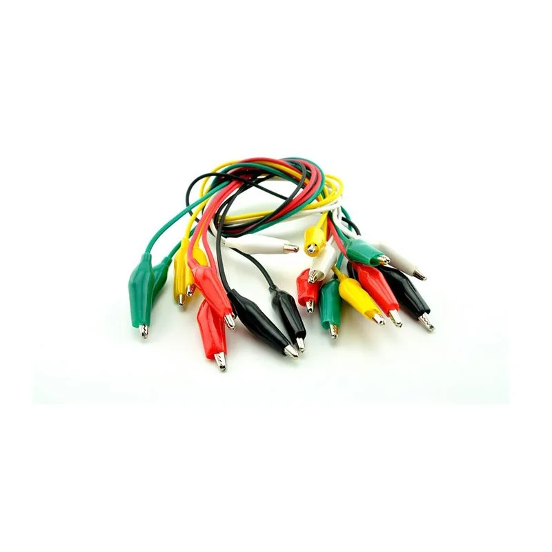 

Electric crocodile clip test line double-pointed crocodile clip crocodile clip cockroach clip test jumper cable connector 5-10