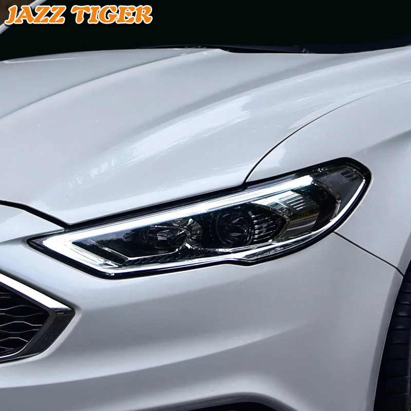 JAZZ TIGER автомобильный Стайлинг светодиодный DRL динамический сигнал поворота головная лампа в сборе светодиодный фара для Ford Mondeo Fusion