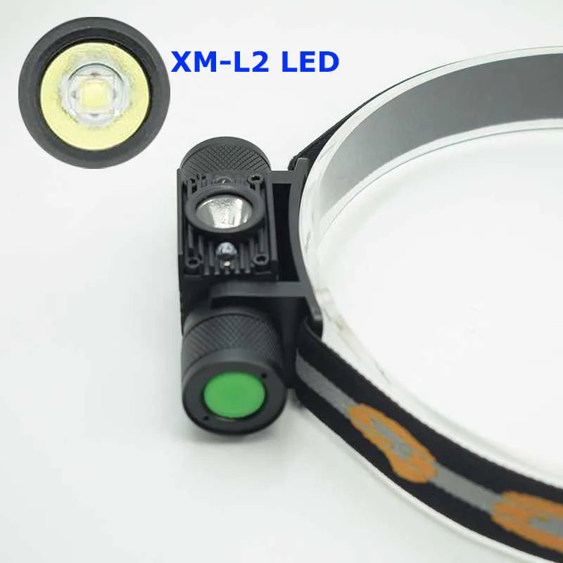 Налобный фонарь XML L2 светодиодный перезаряжаемый с инфракрасным