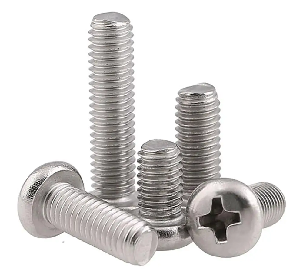 M6 M8 M10 Phillips Pan Round Head Machine Screw Bolts A2 304 Stainless Steel 