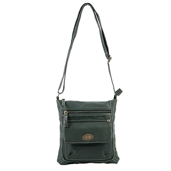 

Women Portable Leather Shoulder Bag Messenger Bag 24x22cm (Green)
