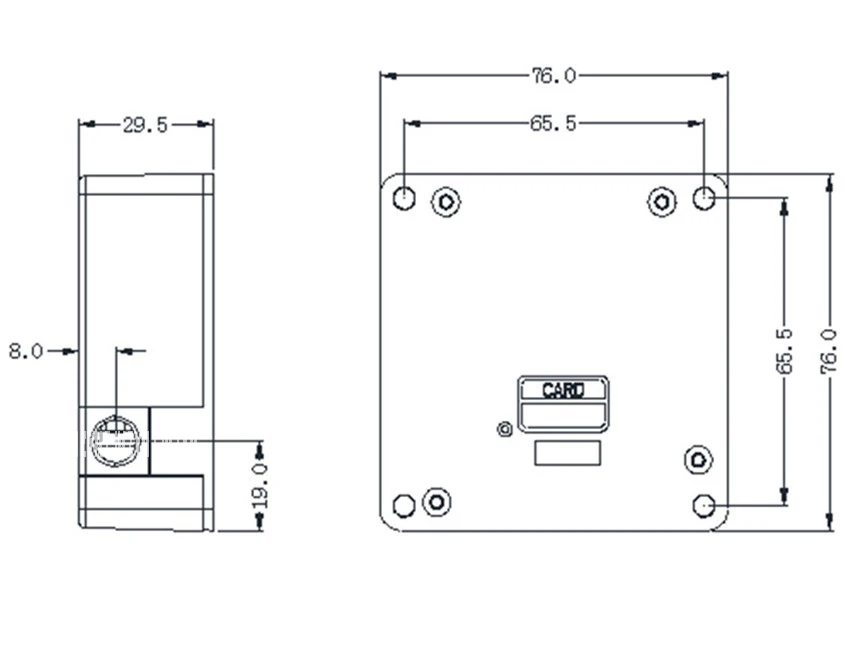 Y01 No Opening Invisible Lock Electric Cabinet Drawer Lock Invisible Hidden Cabinet Card Swiping Sensor Lock Universal Lock