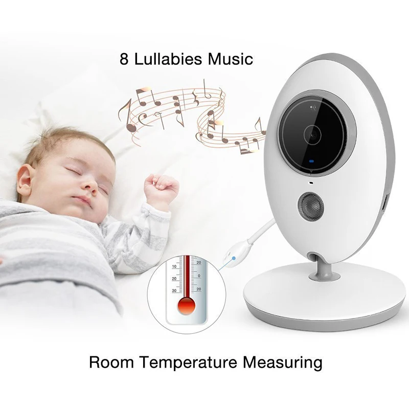 2,4 ГГц беспроводной детский фотоаппарат lcd Аудио-Видео монитор для малышей рация инфракрасное ночное видение контроль температуры колыбельные