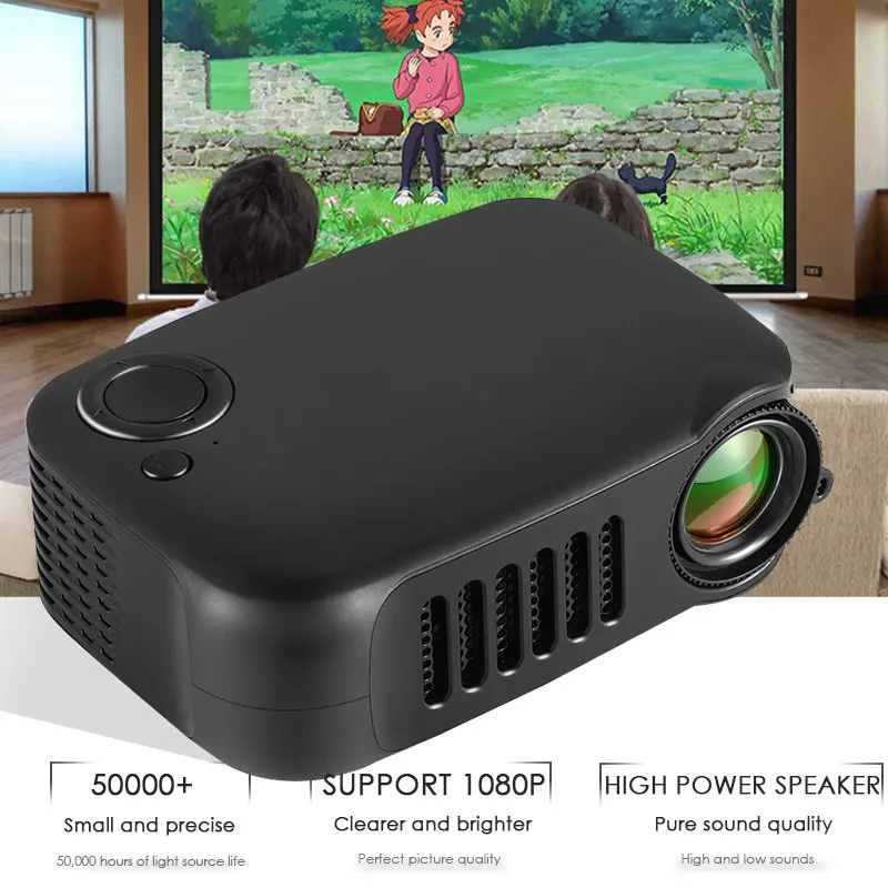 A2000 home mini miniaturowy projektor dla dzieci LED rozrywka wsparcie projektor 240P projektor do kina domowego A2000 home mini miniaturowy projektor dla dzieci LED rozrywka wsparcie projektor 240P projektor do kina domowego