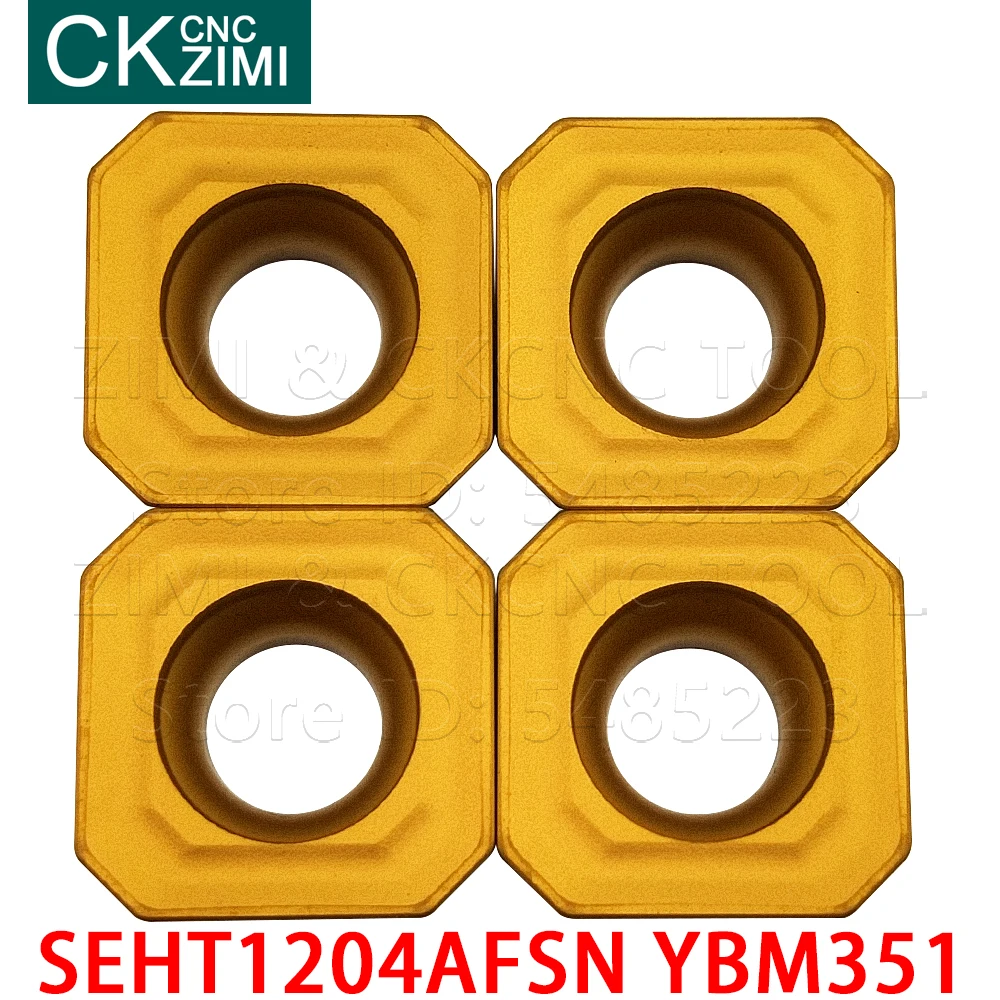 SEHT1204AFSN YBM351 твердосплавные фрезерные вставки с ЧПУ фрезерные пластины Индексируемые фрезерные инструменты SEHT для стали из нержавеющей стали