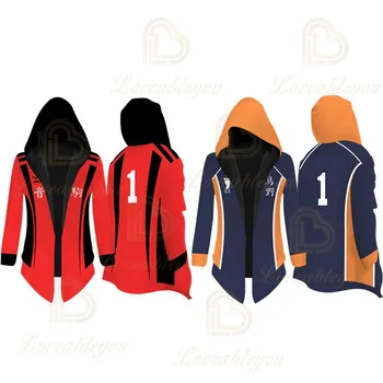 

Haikyuu Dragon Ball Hot Sale Anime Party Costume Cloak Cape Coat Jacket Costume Men Women Cosplay Overcoat