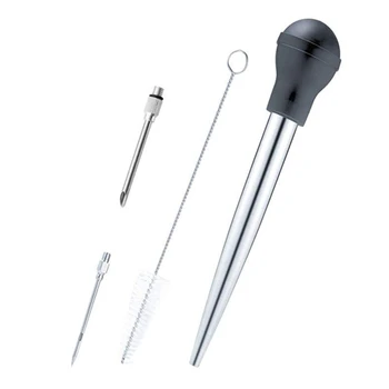 

Turkey Mouthpiece, Set of 4, Plaster Injection Needle and Cleaning Brush,Black