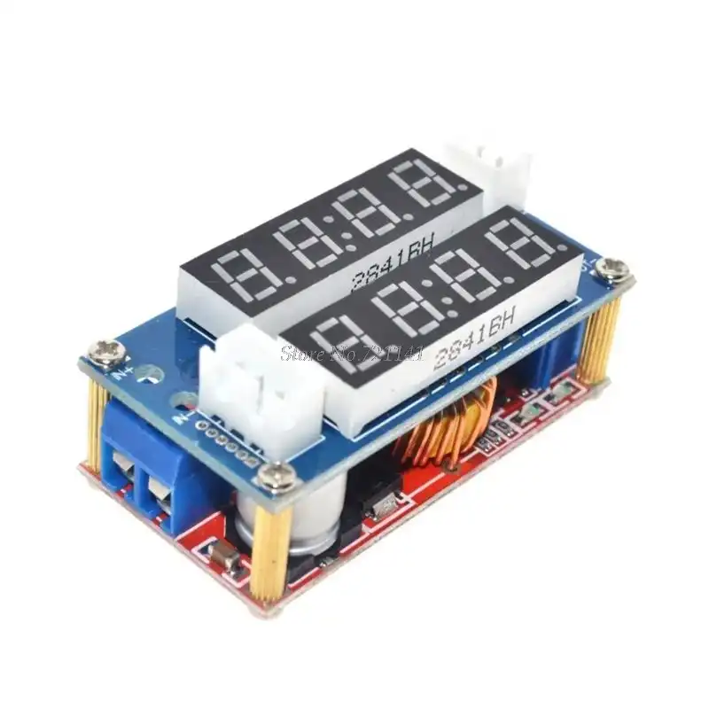 Power Converter Modul Doppel USB DC-DC LM2596 Step-down LED Voltmeter NEU ASS