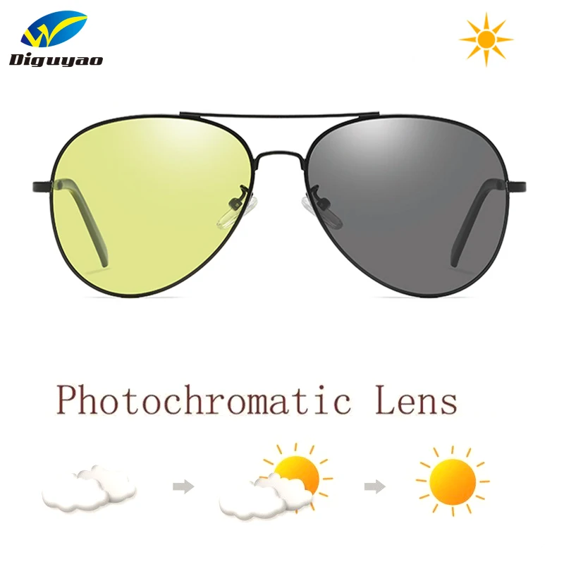 

Women high quality Chameleon Polarized Day Night Change sunglasses Men clout goggles blue light blocking glasses occhiali