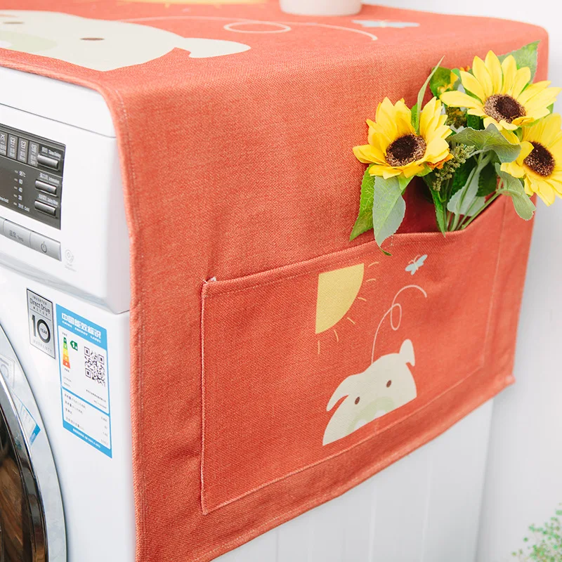 

Animal Fantasy Series Roller Washing Machine Cover Single Door Dust Cover for Refrigerator Waterproof Teapoy Table Bedside Table