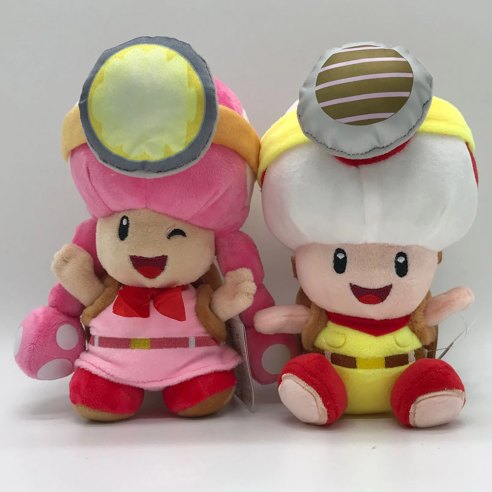 toad and toadette plush