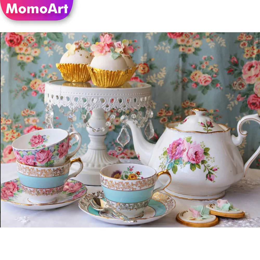 

MomoArt 5D Full Drill Square Diamond Painting Kitchen DIY Embroidery Cross Stitch Handmade Home Decoration Gift