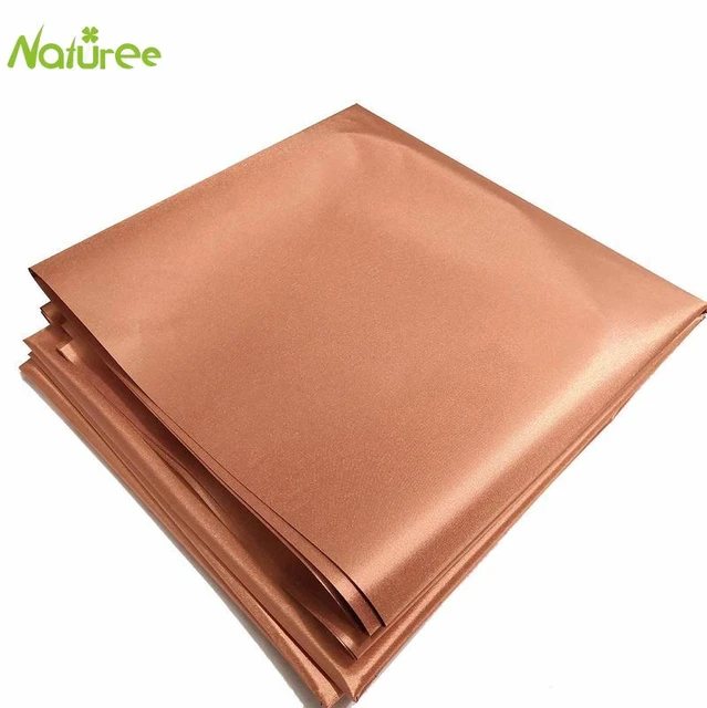 50cm*110cm Copper Fabric Blocking Rfid/rf-reduce Emf/emi Protection  Conductive Fabric For Smart Meters Prevent From Radiation - Fabric -  AliExpress