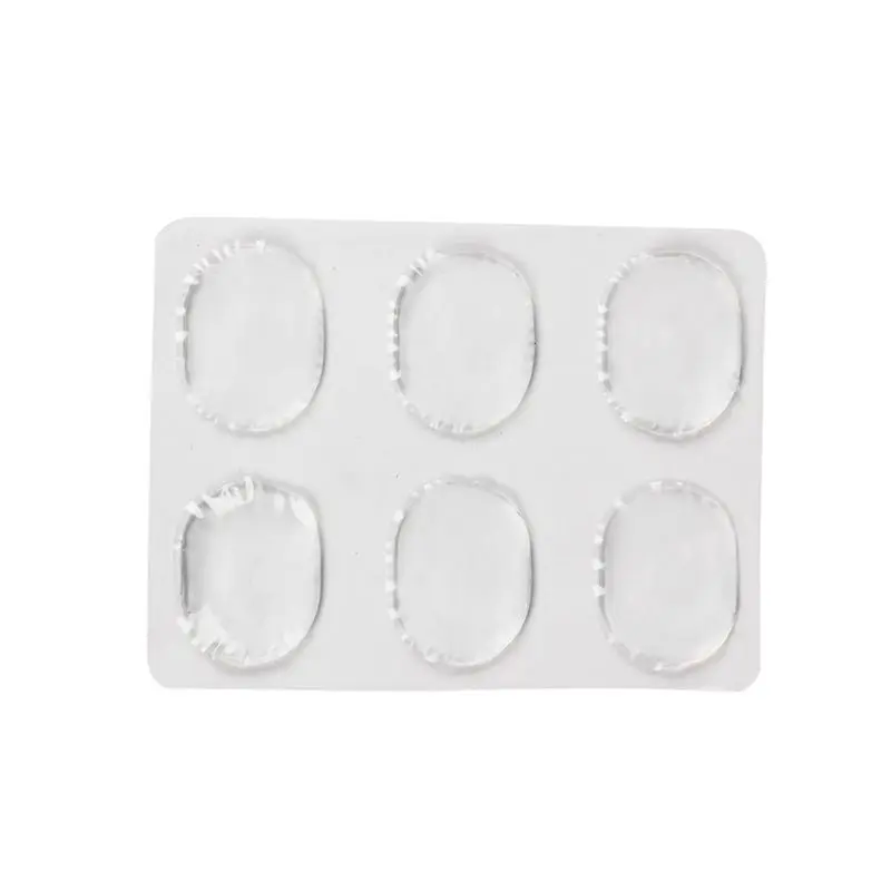 

6pcs/set Snare Drum Mute Pad Drum Damper Pads Snare Tom Drum Muffler Mute Transparent white Percussion Instrument Accessories