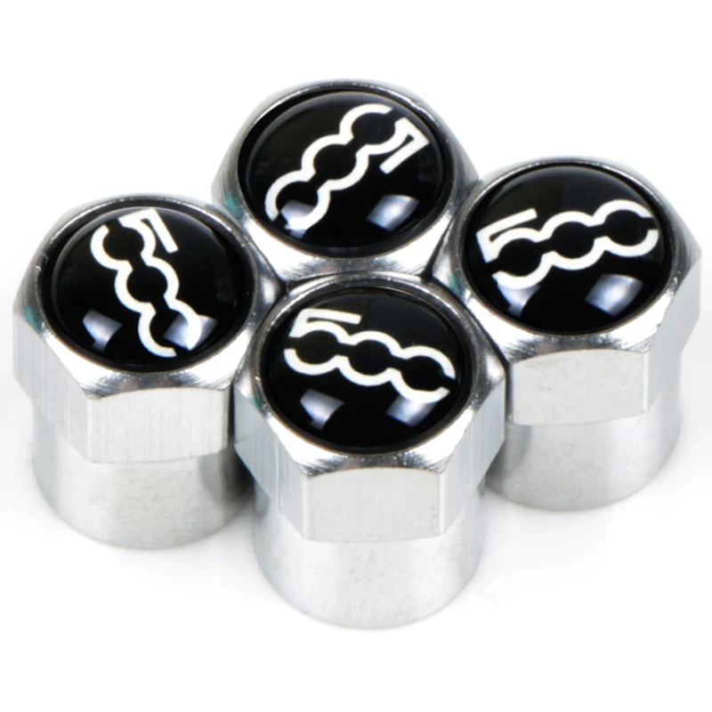 Car Styling Auto Caps Logo Per Fiat 500 Punto Ducato Palio Bravo Tipo Abarth Emblemi Badge 4 Pz/Lotto