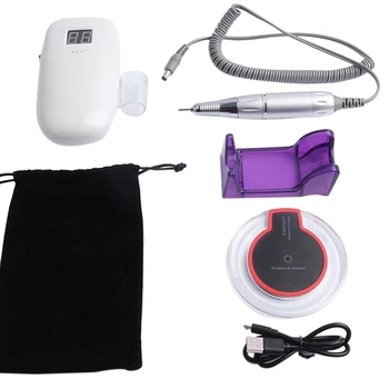 

Portable Nail Polisher Wireless Induction Charging Nail Polisher 35000Rpm Manicure Set Nail Pedicure Tool
