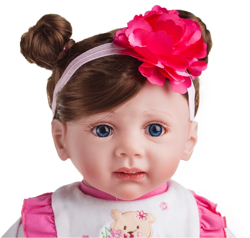60cm Silicone Vinyl Reborn Baby Doll Toys For Girl Princess Toddler Alive Babies Like Real Birthday Gift Brinquedos Play House