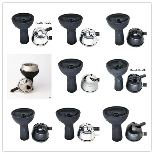 

Vortex Style Black Silicone Hookah Tobacco Bowl Shisha Hookahs Chicha Narguile Accessories For Kaloud lotus Drop Shipping