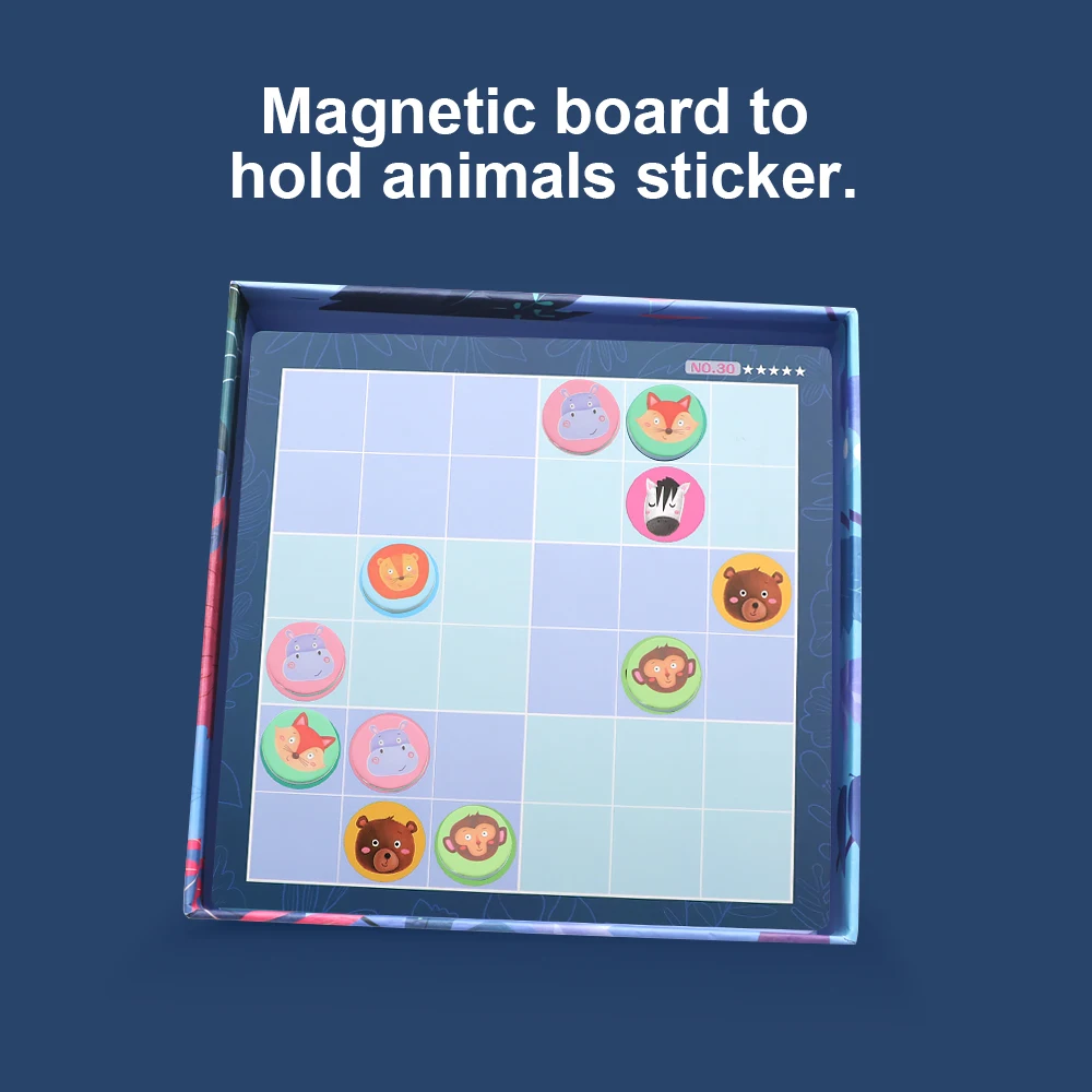 ANIKI TOYS Animal Apartment Sudoku Magnetic Board Games Number Puzzle Travel Toy 4 5 6 7 Years Old Kids Educational Toy Beginner Level ANIKI TOYS Animal Apartment Sudoku Magnetic Board Games Number Puzzle Travel Toy 4 5 6 7 Years Old Kids Educational Toy Beginner Level