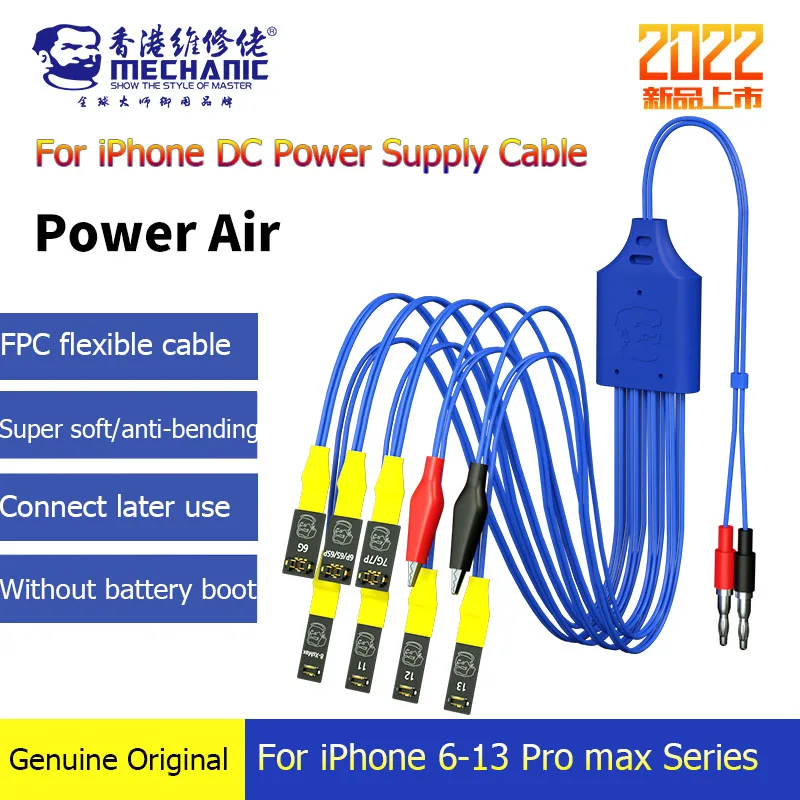 Mechanic Power Air Phone Current Test Cable Dc Power Supply For Iphone
