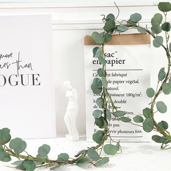 

Artificial Green Leaves Wreath Front Door Wreath Shell Grass Boxwood Wreath For Wall Window Party Decor 18cm