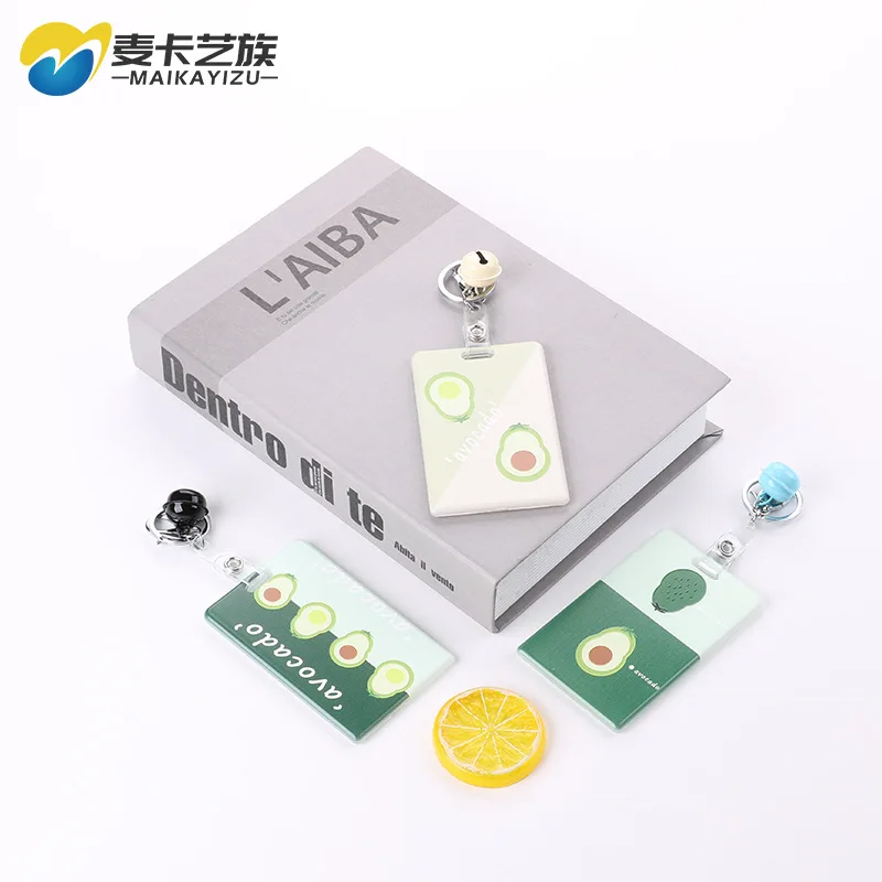 

2019 Hot Sales Fashion Avocado Card Holder Employee Work Card Documents Badges Bus Bank Card Holder Lanyard Card Holder
