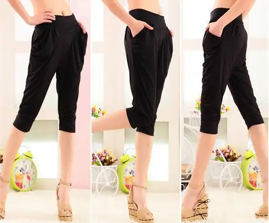 Pantalones Mujer, Капри, штаны для работы с высокой талией, женские штаны для фитнеса, Pantalon pantalon, большие женские штаны-шаровары, осень-лето, D941