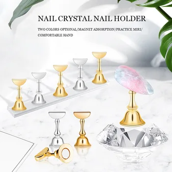 

Acrylic Showing Shelf Nail Tips Display Stand Holder Set Clear Transparent Acrylic Counter Display Stand Nail Art Tools hot sale
