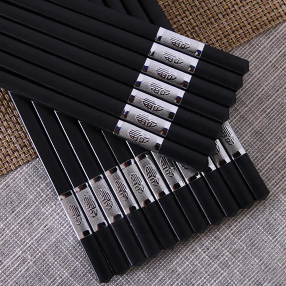 

10 Pairs Home Antiskid Eco-friendly Heat Insulation Chopsticks Tableware Gift