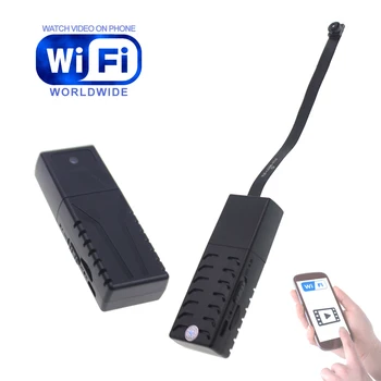 

Portable WiFi IP Mini Camera with Passive Night Vision, Motion Detection Support Remote View Video in Phone