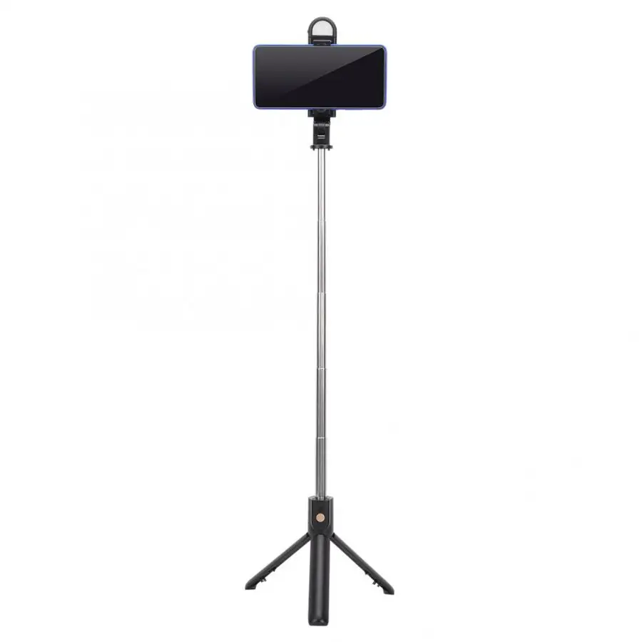 

High Quality K10-S Black Bluetooth Remote Fill Light Tripod Selfie Stick Horizontal Vertical Live Support Bracket Holder perche