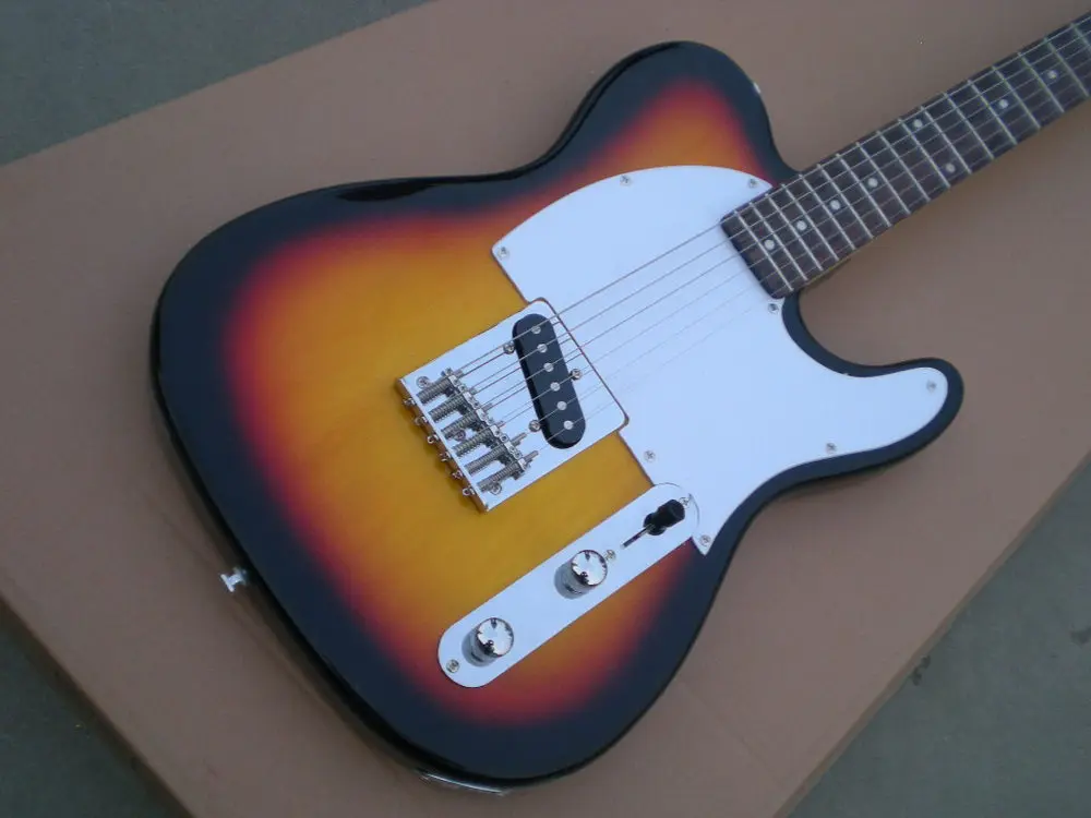 Качество натуральный цвет 6 струнная гитара Арт Подпись Стандартный электрогитара цена - Цвет: B