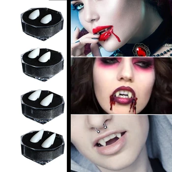 

Vampire Teeth Funny Toys Cosplay Halloween Dentures Zombie Teeth Masquerade Party Prop Costume Kid Adult Toy Birthday Gift