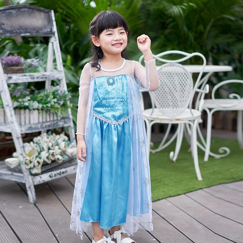 Pettigirl Party Dress Sky Blue Girl's Dresses Princess For Baby Kids Queen Costumes HGD40624-2 | Детская одежда и обувь
