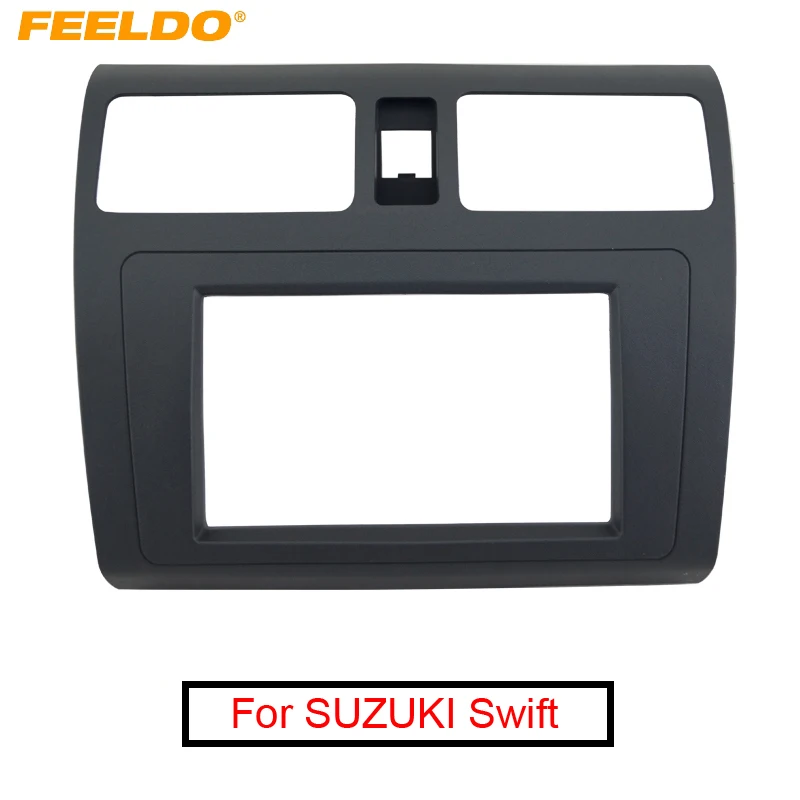 

FEELDO Car DVD/CD Radio Stereo Fascia Panel Frame Adaptor Fitting Kit For SUZUKI Swift Black #FD4396
