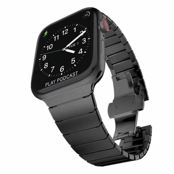 

SOONHUA Watch Strap Replacement Metal Clasp Bands For Apple Watch Series 4/3/2/1 38mm 42mm Watch Accessories