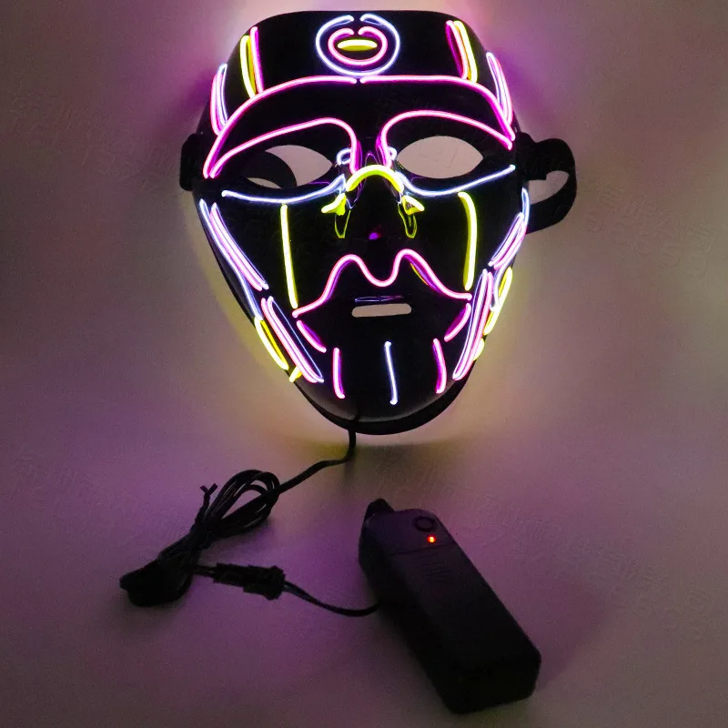 

Creative luminous line mask Halloween carnival LED luminous mask party props Mask celebration light products