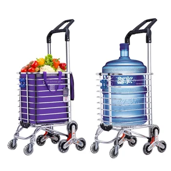 

Buy Food Car Small Pull Driver Pull A Cart Climb The Stairs Fold Portable Household Garden Cart Pull Rod The Elderly Trailer