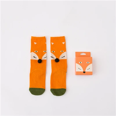 Новые креативные хлопковые теплые носки унисекс с объемным рисунком животных для малышей от 1 до 6 лет, Осень-зима, ch - Цвет: 8