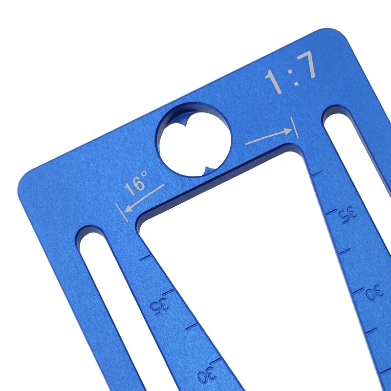 Dovetail Marcador Ajustável para Carpintaria Guia para Cauda de Andorinha 1:7 Liga de Alumínio Manômetro de Marcação para Corte à Mão Articulação de Madeira - Image 3