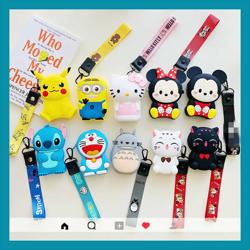 

Cute Cartoon Bear Women's Bags All-match Mini Coin Purse Kawaii Cool Small Wallet Silicone Portable Cat Purse Girls Clutch Purse